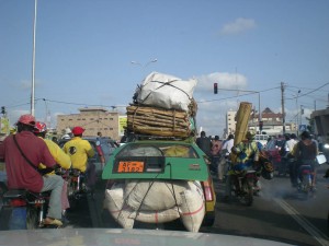 Nice thing about a taxi--you can load it as needed