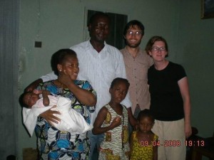 Pierre and Rosemund family with Brian and Lynne Larsen