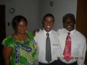 President and Sister Dieudonne and Elder Elvis