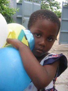 Balloons were a popular cleanup item with the kids