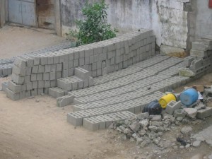 Blocks Drying in the Sun