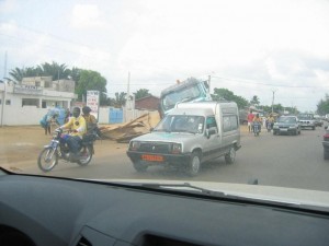 Another shot of the load of plywood