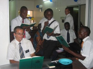 Elders and Frere Erick Jamming at Branch Christmas Party