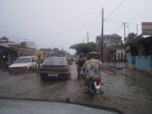 A rainstorm in the tropics