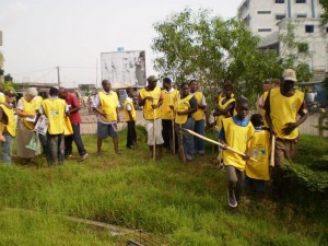 President Lokossou in center ready to work